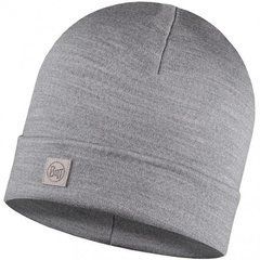 Шапка Buff Merino Heavyweight beanie solid light grey