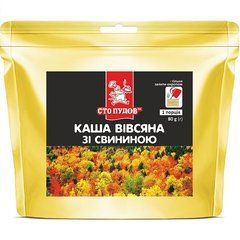 Каша вівсяна зі свининою "Сто пудів" 80г, zip пакет