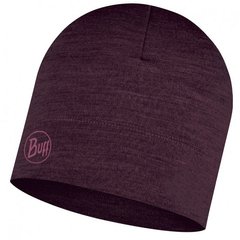 Шапка Buff Midweight Merino Wool Hat solid deep purple