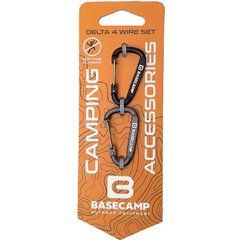 Набір алюмінієвих сервісних карабінів Base Camp Delta 4 Wire Set, 2 шт. Black/Grey